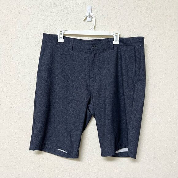 Travis Mathew Blue Print Golf Performance Chino Stretch Shorts Size 38 - Picture 1 of 6